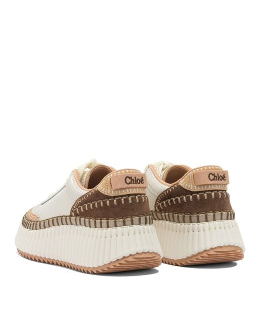 Chloé White "Nama" Sneakers
