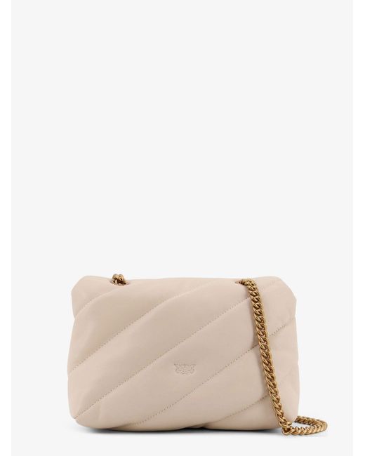 Pinko Natural Love Puff Mini Quilted Crossbody Bag