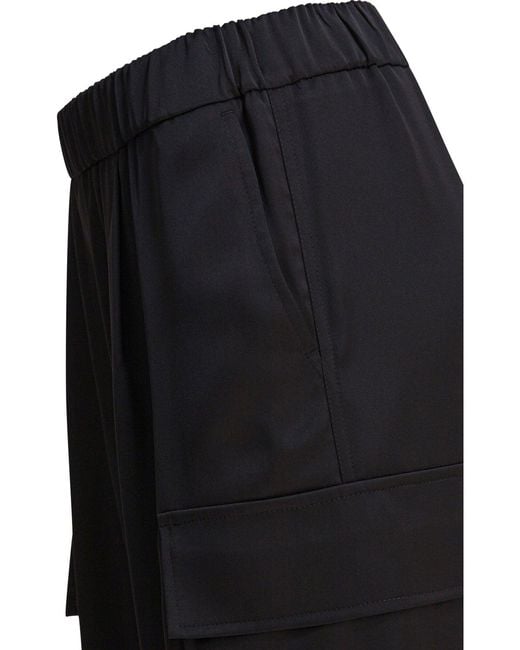 Semler Black Cargo Pants Trousers