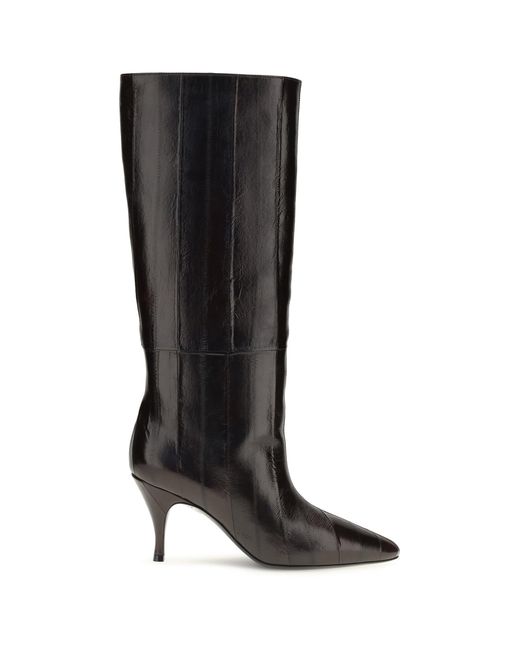 Herbert Levine Black Tall Leather Boots