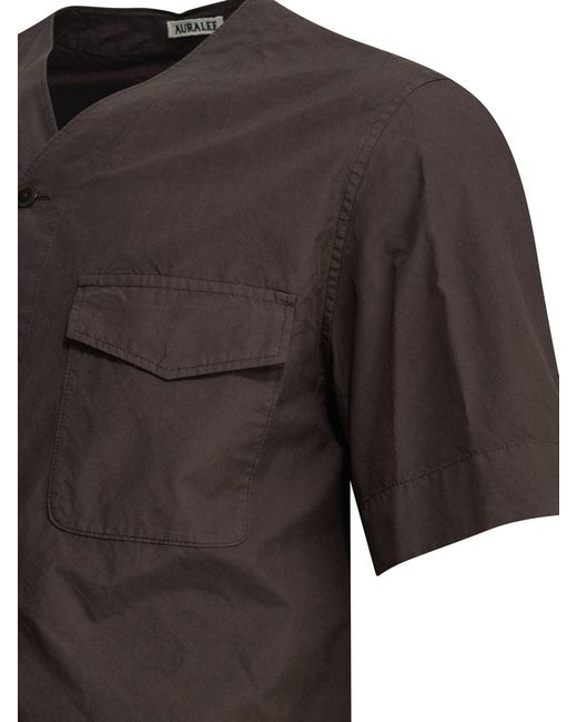 Auralee Gray Finx Casual Shirt Dark for men
