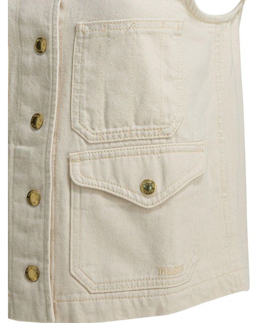 Filson White "Archive Cruiser" Sleeveless Jacket