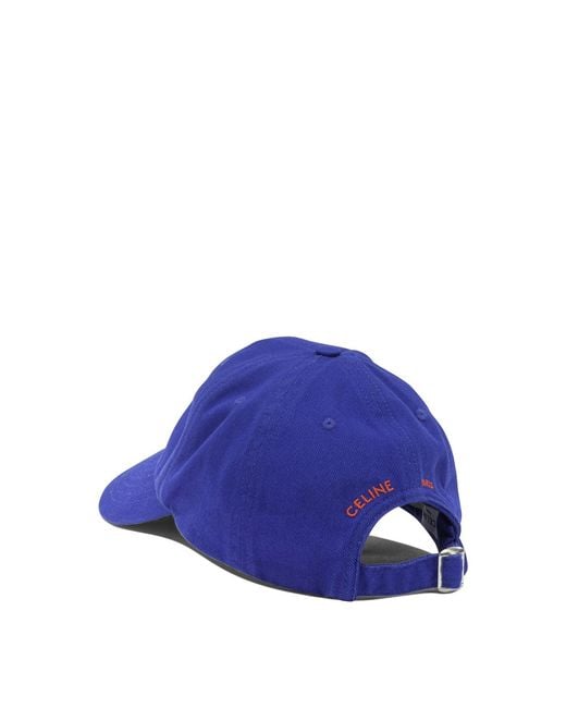 Céline Blue Triomphe Baseball Hat for men