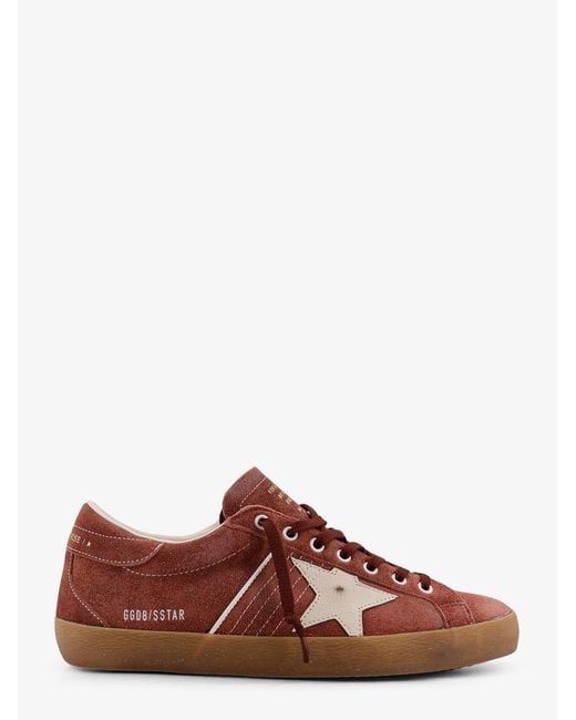 Golden Goose Deluxe Brand Brown Super Star Double Quarter Suede Sneakers for men