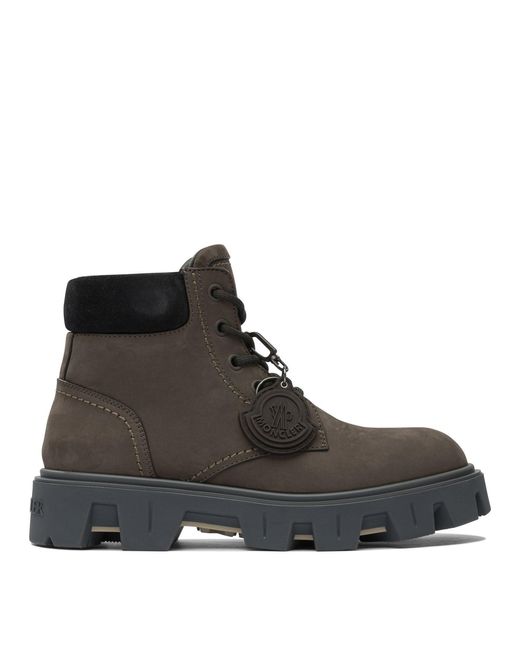 Moncler Black "Peak City" Lace-Up Boots for men