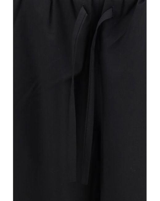 Totême Black Drawstring Dinner Pants
