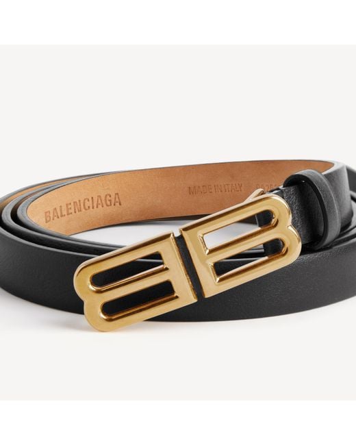 Balenciaga Brown "Bolero Bb" Leather Belt