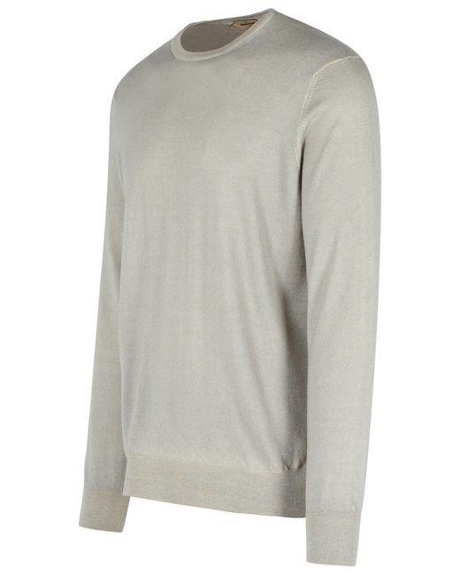 Gran Sasso Gray Cashmere Wool Sweater for men
