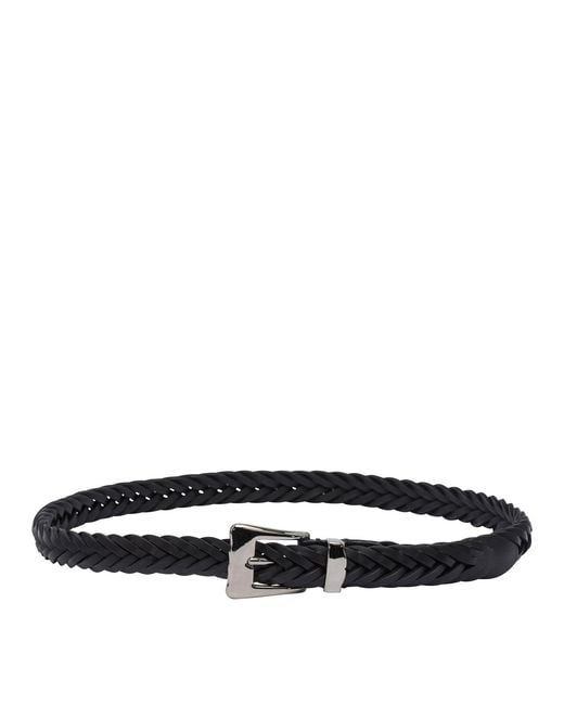 Adriano Meneghetti White Ellar Belts Black