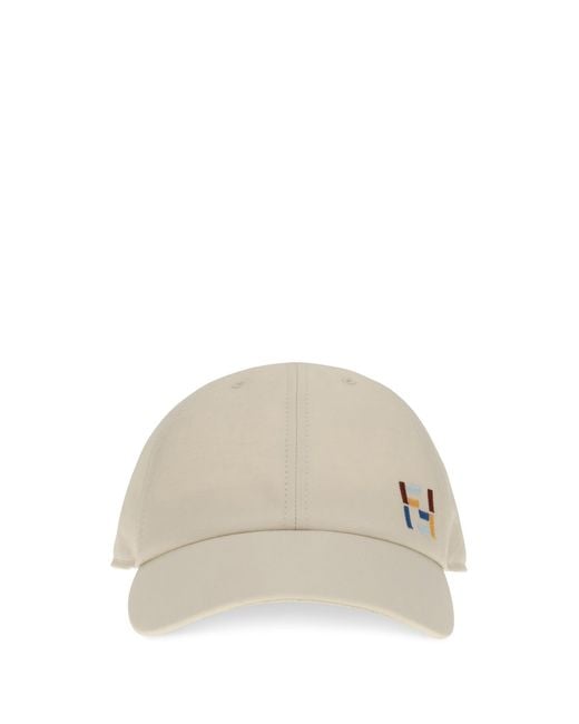 Fendi White Baseball Cap Cotton for men