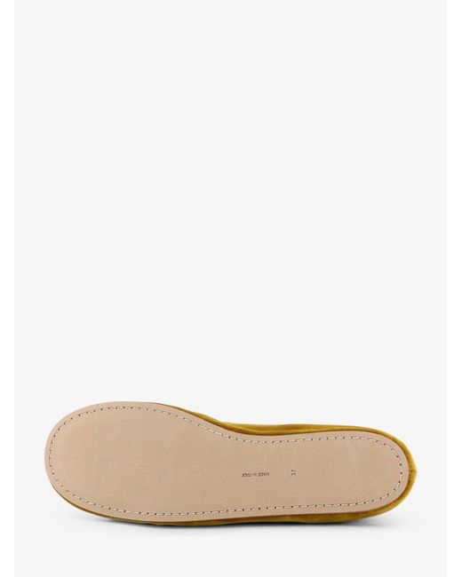 The Row Brown Ponti Velvet Loafers