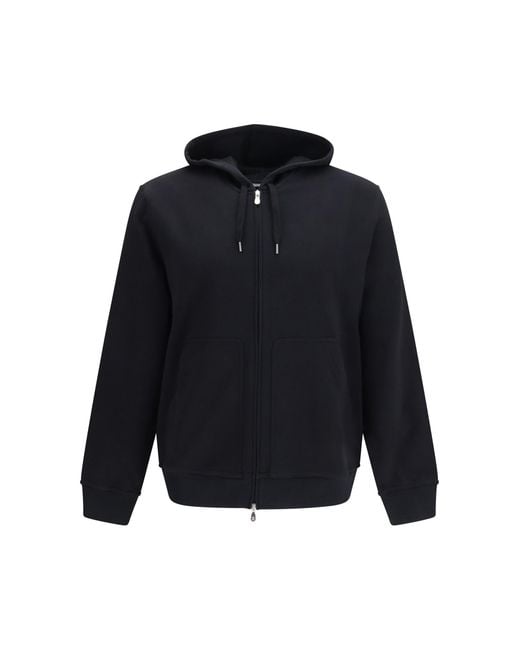 Brunello Cucinelli Blue Cotton Zip-Up Hoodie for men