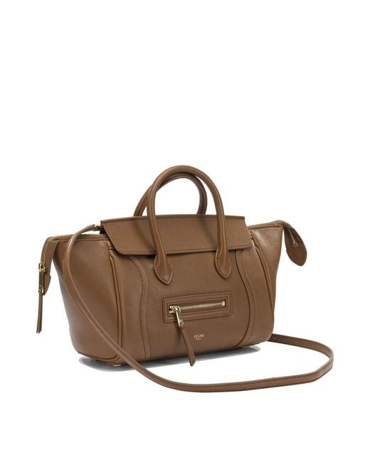 Céline Brown Luggage Small Handbag