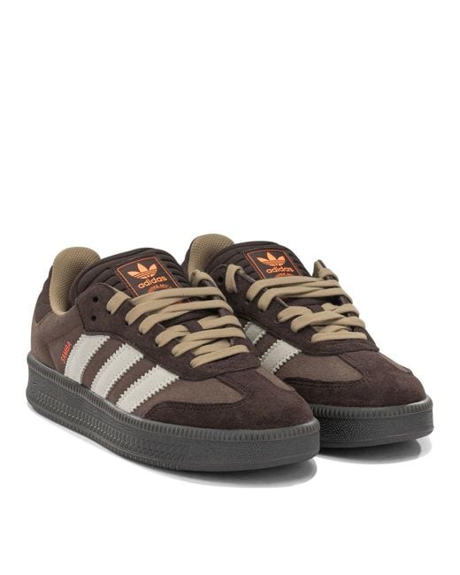 Adidas Originals Brown Samba Xlg Suede Synthetic Sneakers