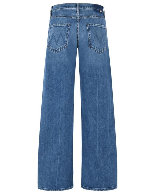 Mother Blue The Mid Rise Cotton Jeans