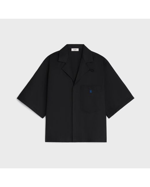 Céline Black "Scout" Short Sleeves Shirt