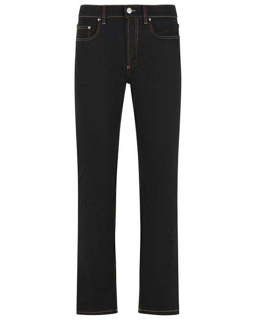 Versace Black Cotton Jeans for men