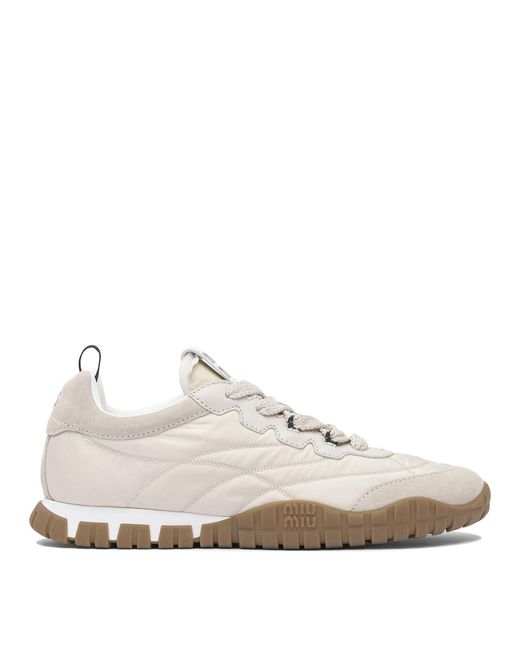 Miu Miu White Tyre Low Sneakers