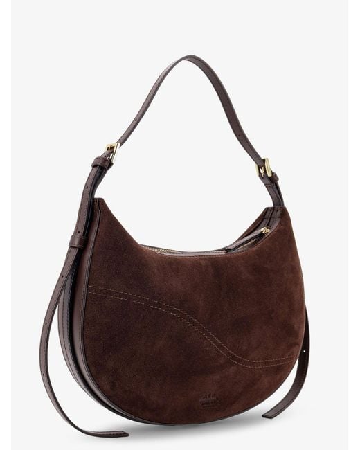 Atp Atelier Brown Liveri Suede Shoulder Bag