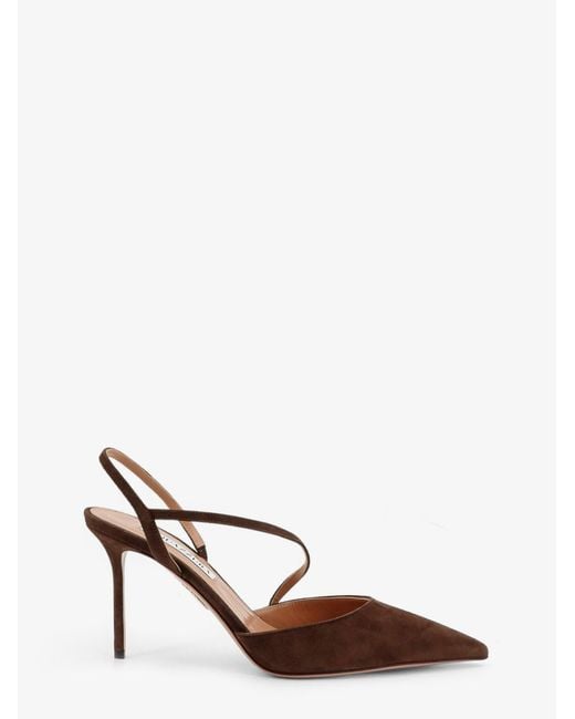 Aquazzura Multicolor Bow Tie Suede Pumps