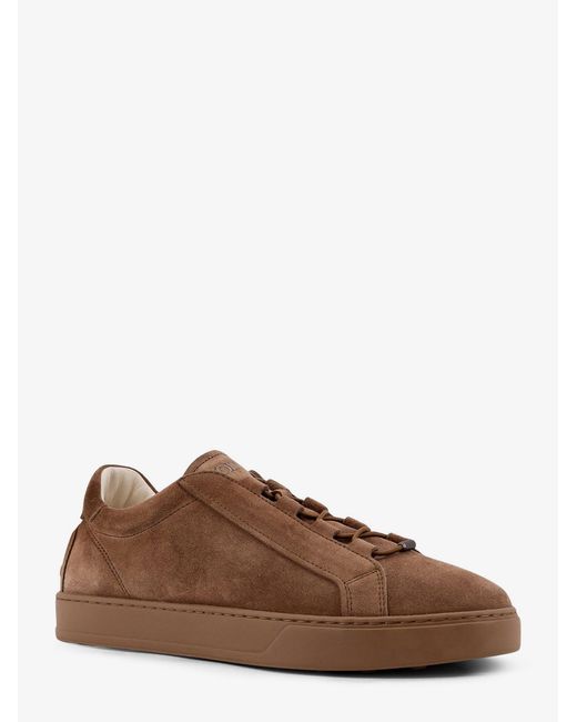 Tod's Brown Suede Sneakers for men