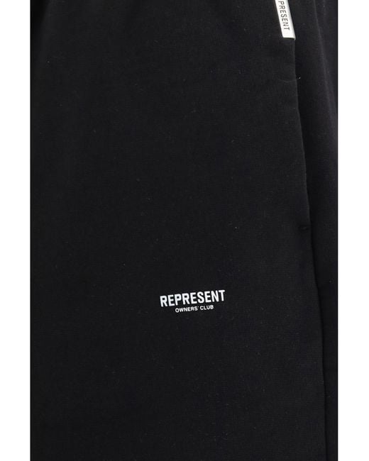 Represent Black Micro Owners Club Sweatpants Jet for men