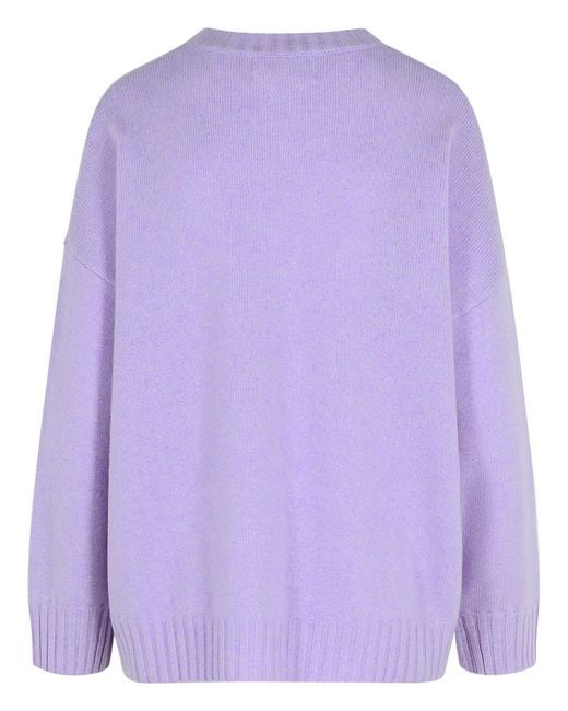 Colorush Purple 'Ziggy Boyfriend' Lilac Cashmere Blend Sweater