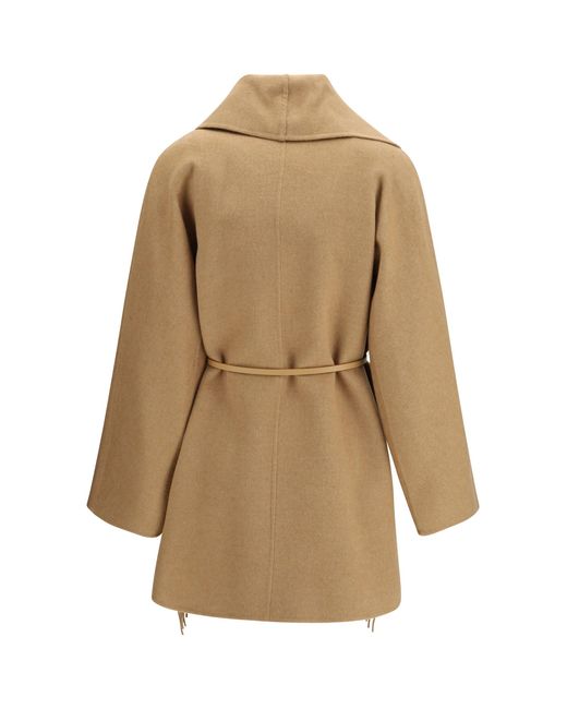 Max Mara Natural Camel Cardigan Coat