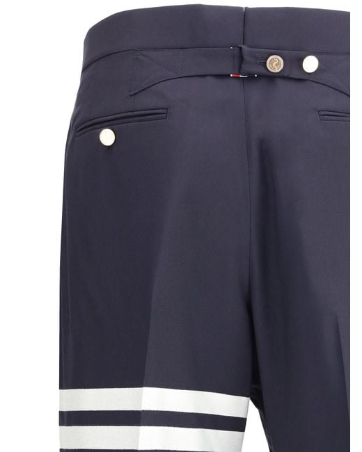 Thom Browne Blue Pants for men
