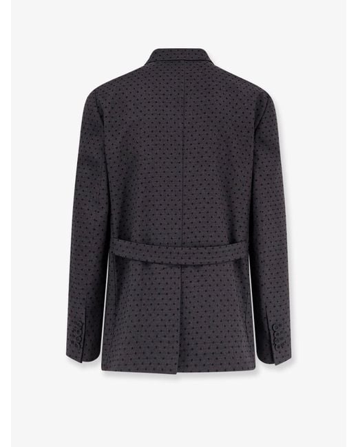Dior Blue Dior Polka-Dots Virgin Wool And Alpaca Jacquard Blazer for men