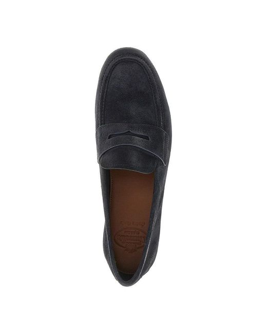 Church's Blue Suede Leather Loafers for men