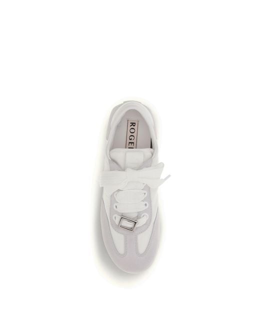 Roger Vivier White Viv Low Sneakers