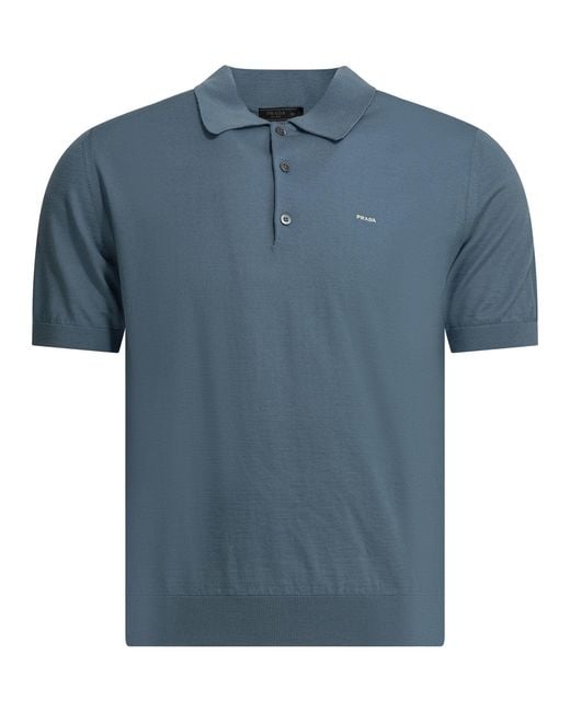 Prada Blue Knitwear for men