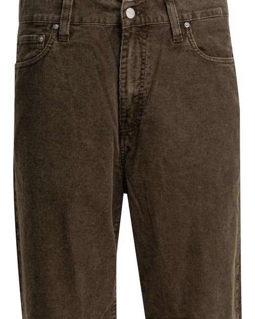 Carhartt Brown "Aaron" Velvet Pants for men