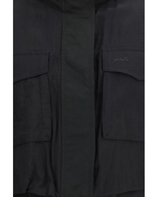 Pinko Black Vest Geraldine Nylon
