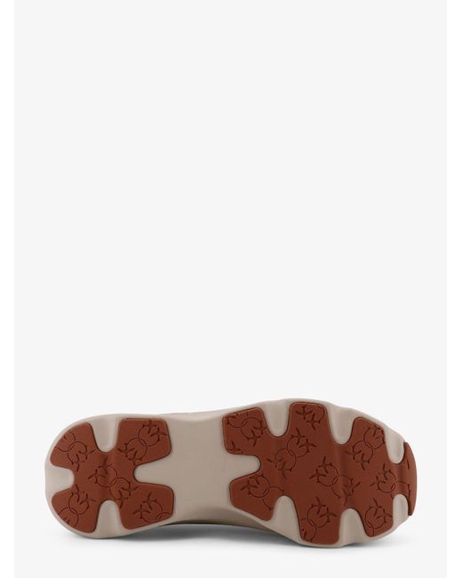 Pinko Multicolor Nylon Sneakers With Leather Inserts