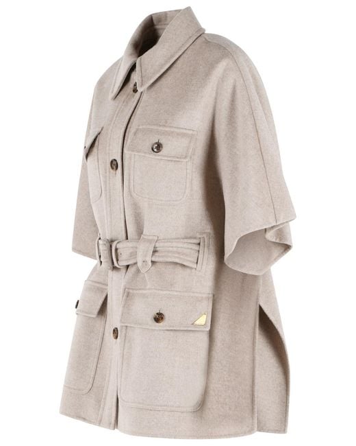 Max Mara Natural 'Nettare' Cashmere Cape