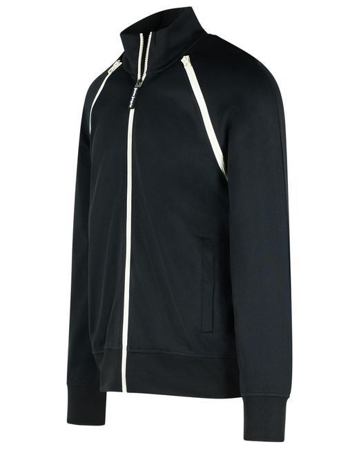 Palm Angels Black Track' Polyester Blend Jacket for men