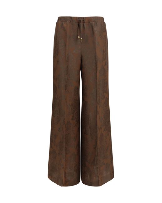 Women's Brown Trousers Nicole Trousers Linen