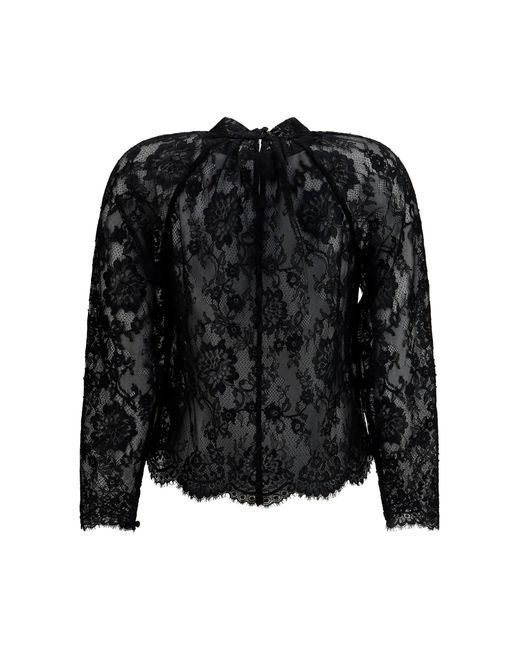 Self-Portrait Black Lace Blouse