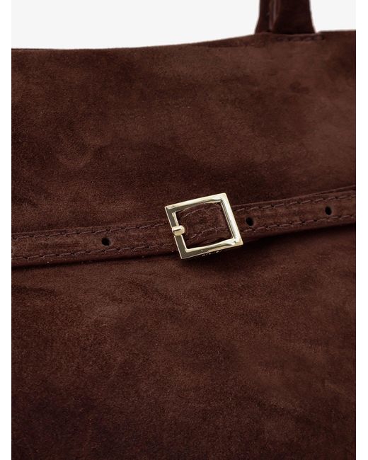 MANU Atelier Brown Le Cambon 35 Suede Shoulder Bag