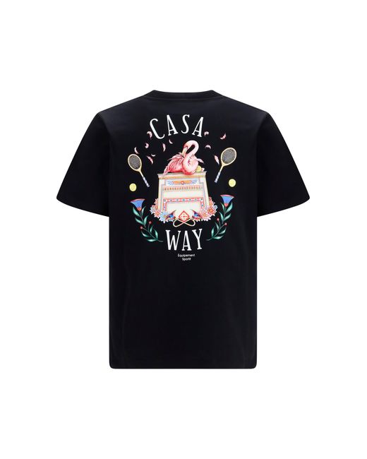 Casablanca Black Casa Way Graphic T-Shirt for men