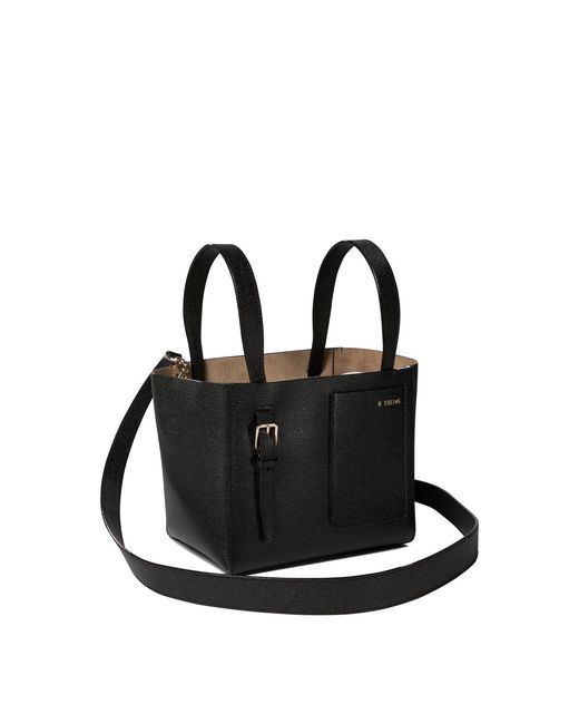 Valextra Black Soft Micro Handbags