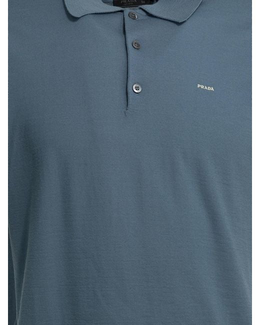 Prada Blue Knitwear for men