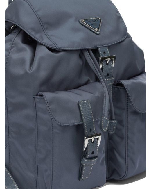 Prada Blue Recycled Polyamide Backpack