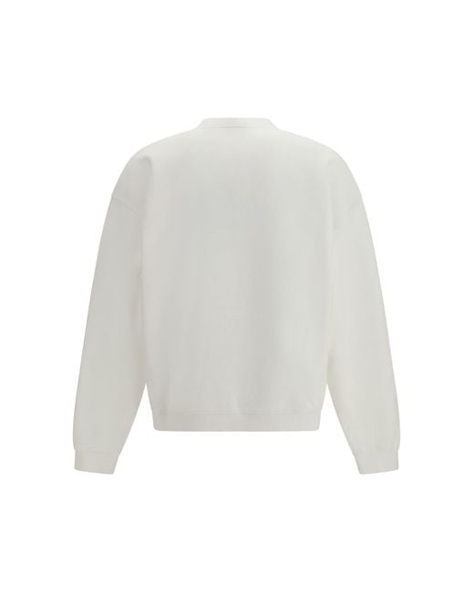 DSquared² White Logo Cotton Sweatshirt for men