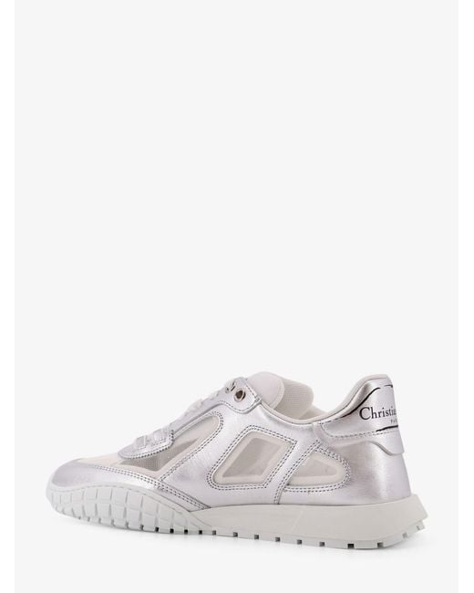 Dior White Dior Laminated Leather Dior Tech Sneakers