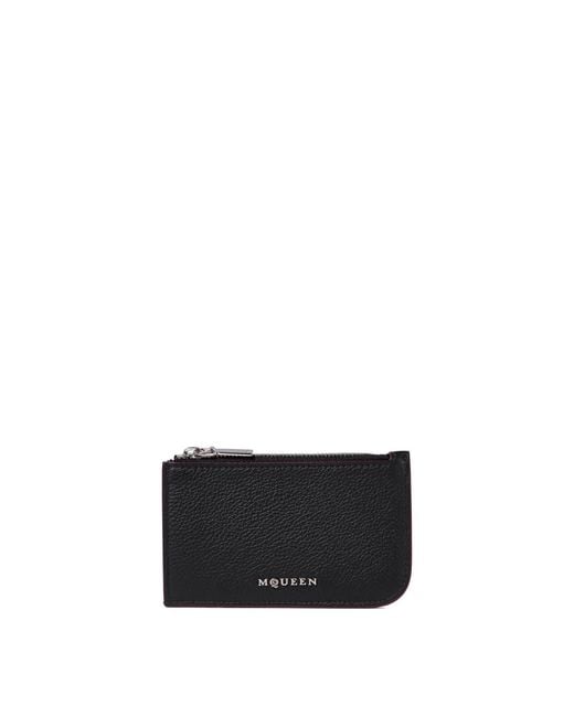 McQueen White Wallets & Card Holders