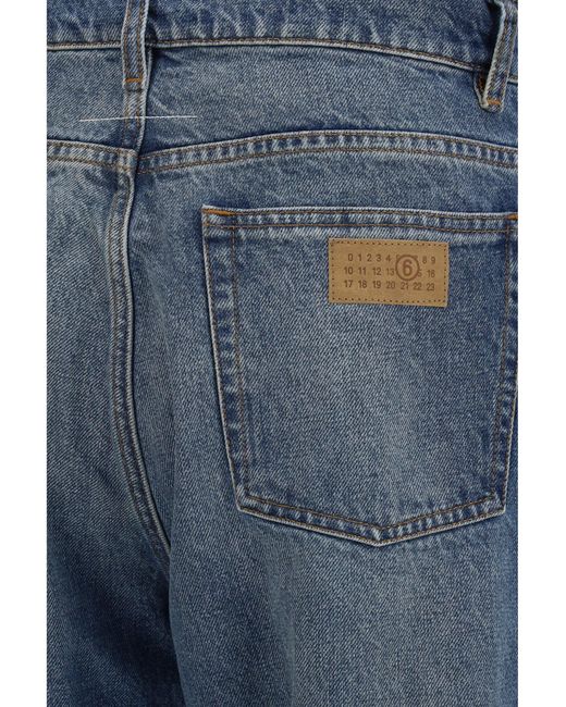 MM6 by Maison Margiela Blue Straight-Leg Jeans for men