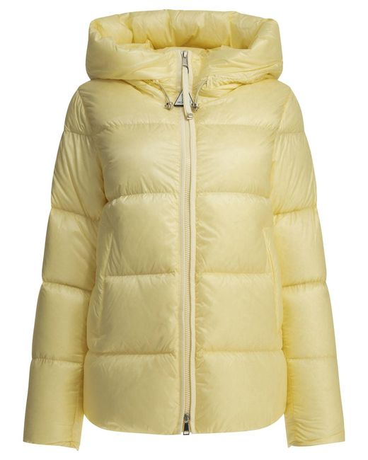 Moncler Yellow "Serittes" Short Down Jacket